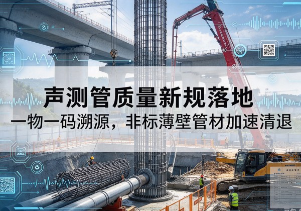 清流声测管质量新规落地，一物一码溯源，非标薄壁管材加速清退